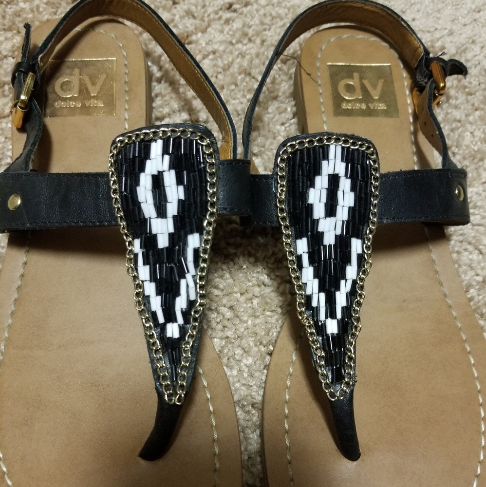 Dolce vita beaded sandals